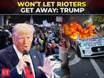 Image for Trump on LA Riots: ‘Won’t let them get away…’