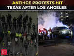 Image for Anti-ICE protests turn violent in Texas