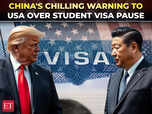Image for China's stern warning to USA amid visa pause
